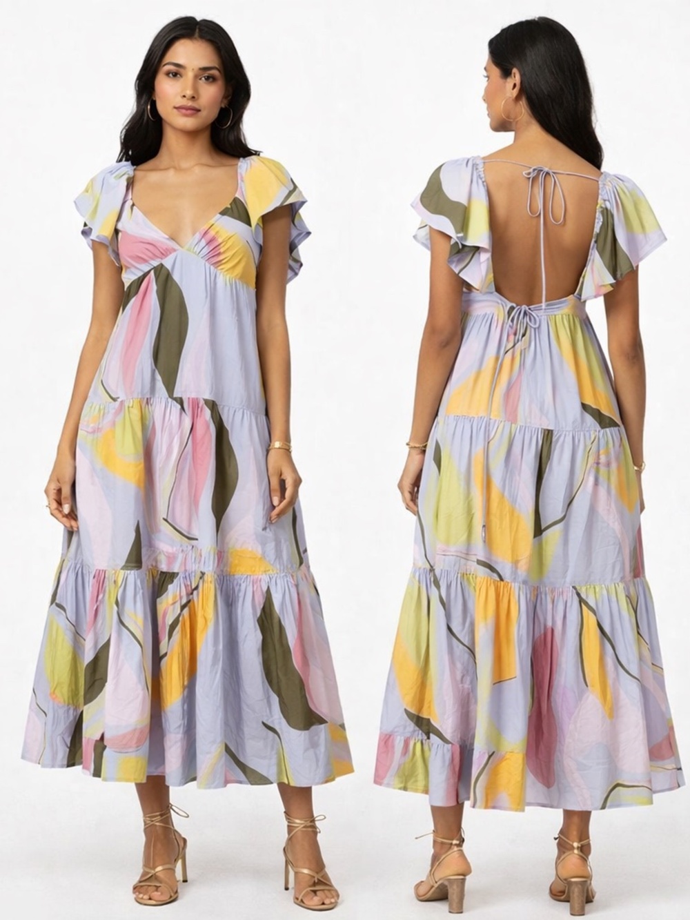 La‎ Ligne Stella Cotton Maxi Dress Large